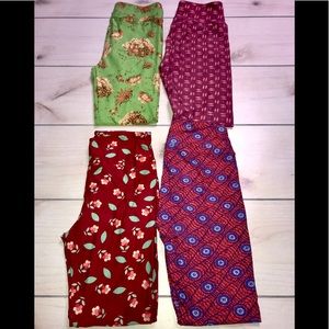 4 pair of LuLaRoe leggings fits size 0-12 new